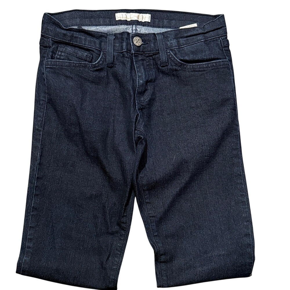 Flying Monkey Jeans Women 5 Blue Excellent Skinny Dark Wash Made in USA Denim